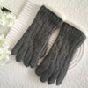 Dark Grey Fur Lined Gloves