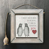 East of India Beside You Penguin Wooden Frame