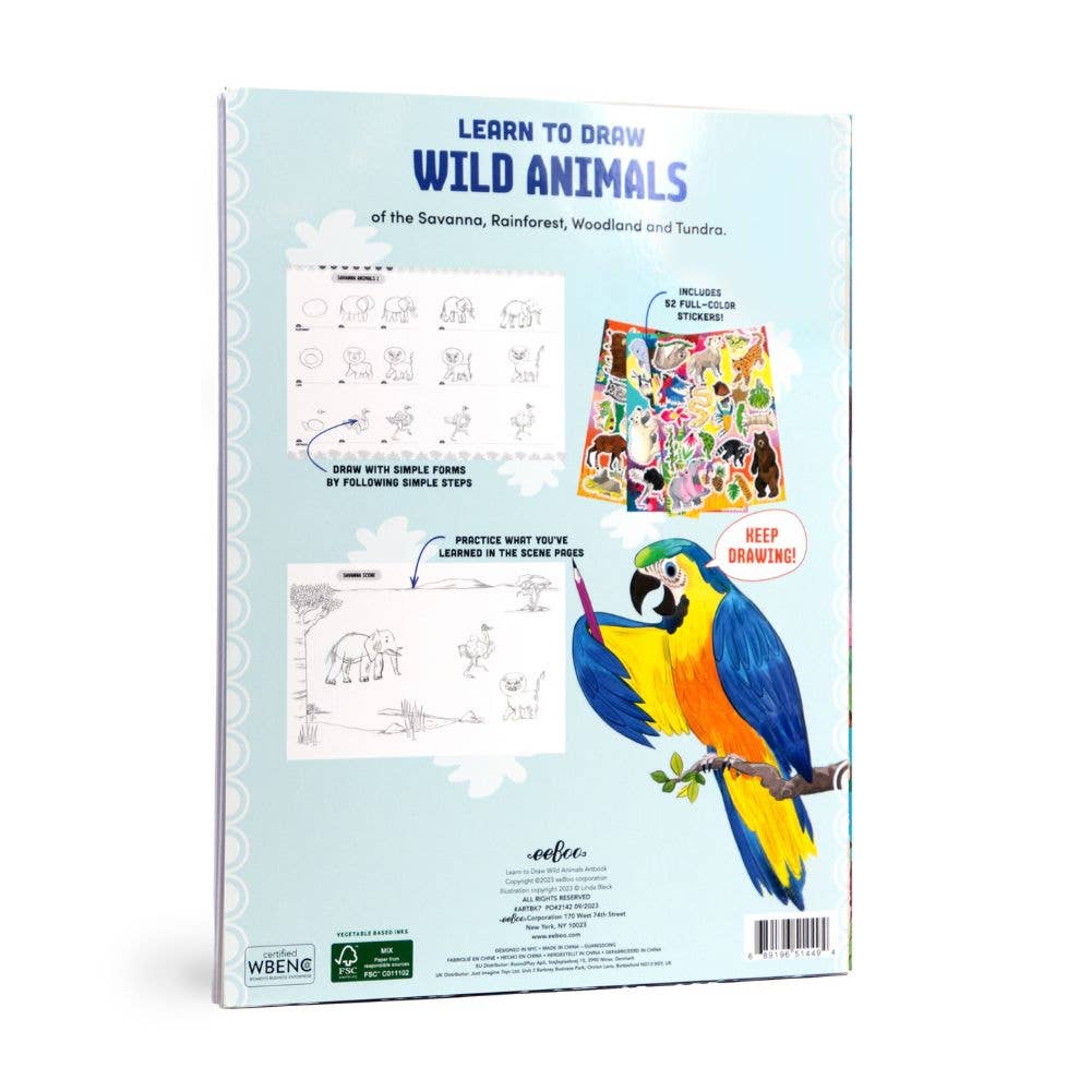 EeBoo Learn to Draw Wild Animals