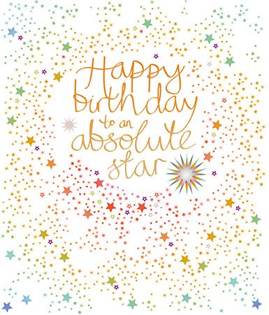 Mimosa Absolute Star Birthday Card