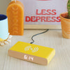 Steepletone  Rise Charge - Wireless Charger & Alarm Clock: Yellow