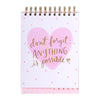 Eccolo 'Anything is Possible' Scalloped Tab Pad