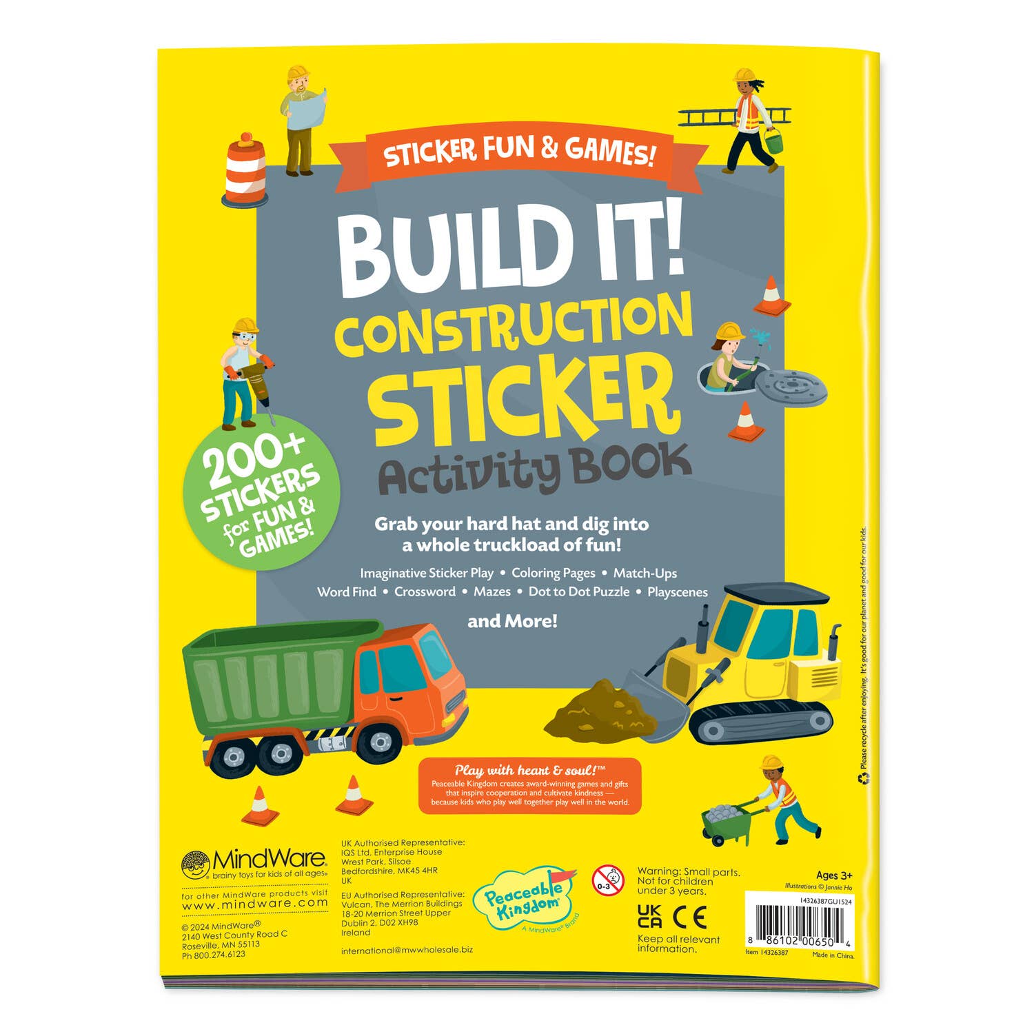 Build It! Construction Sticker Activity Book