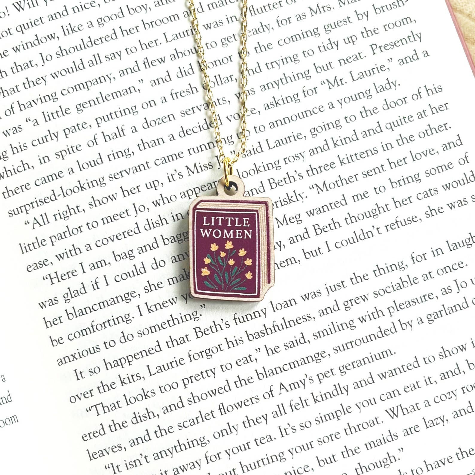 Quote and Quill - Little Women Book Necklace