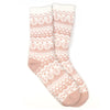 POM Pastel Pink Cosy Slipper Socks