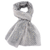 Geometric Grey & Gold Scarf