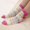 Pink Heart Maddie Socks