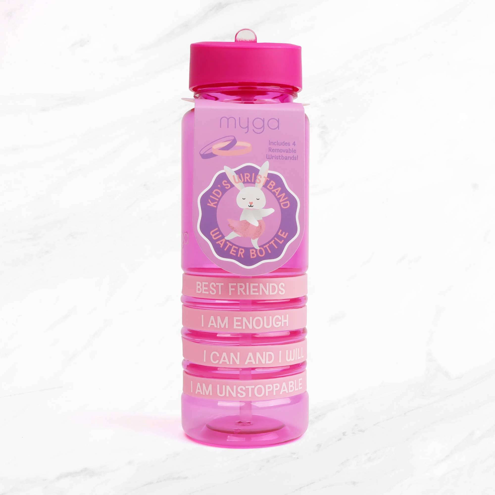 Myga - Kids Rabbit Positivity Band Water Bottles