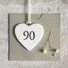 East of India Porcelain Heart - 90