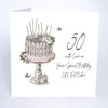 Crystal Curiosities - 50th Birthday Card