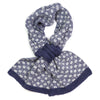 POM Dark Denim Retro Scandi Pull Through Scarf