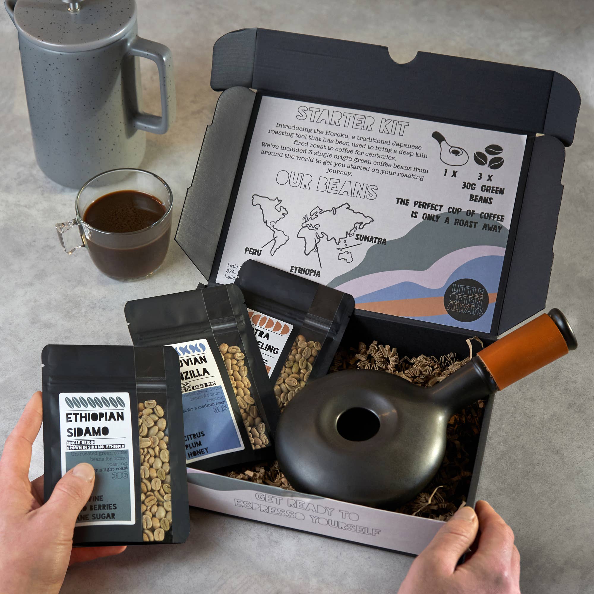 Little Often and Always - Coffee Roasting Gift Set Starter Kit