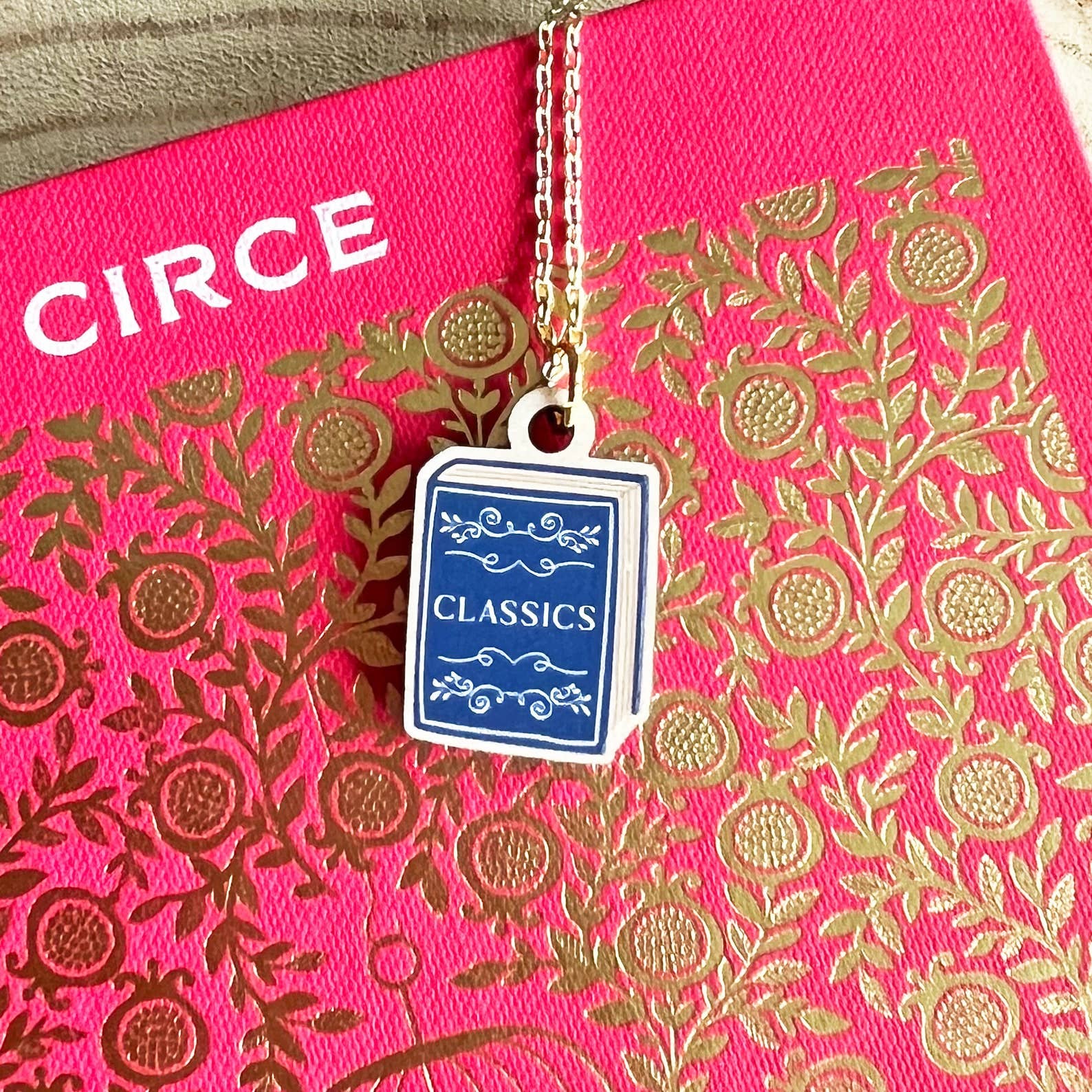 Quote and Quill - The Classics Reader Book Necklace