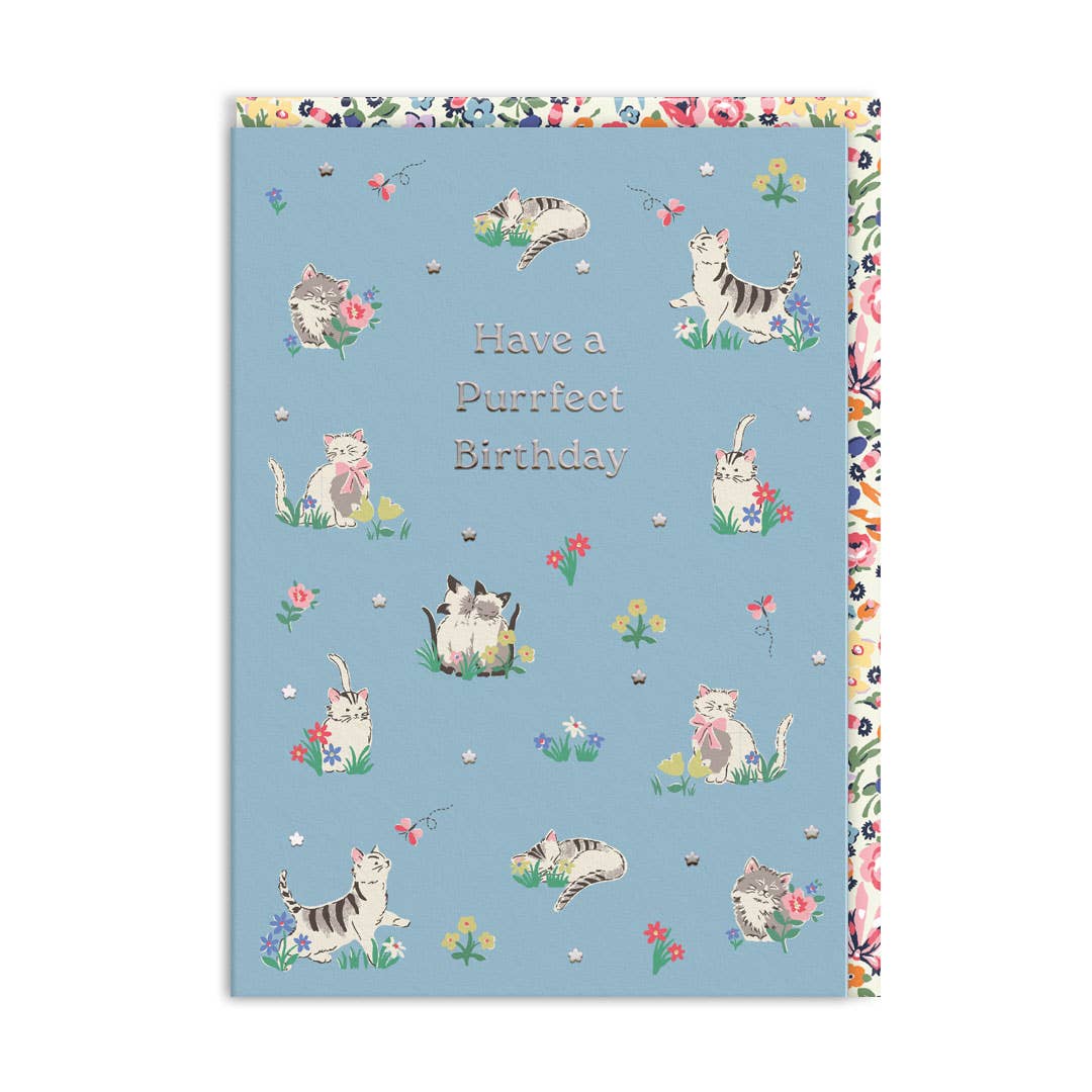 Ohh Deer - Cath Kidston Purrfect Kittens Birthday Card