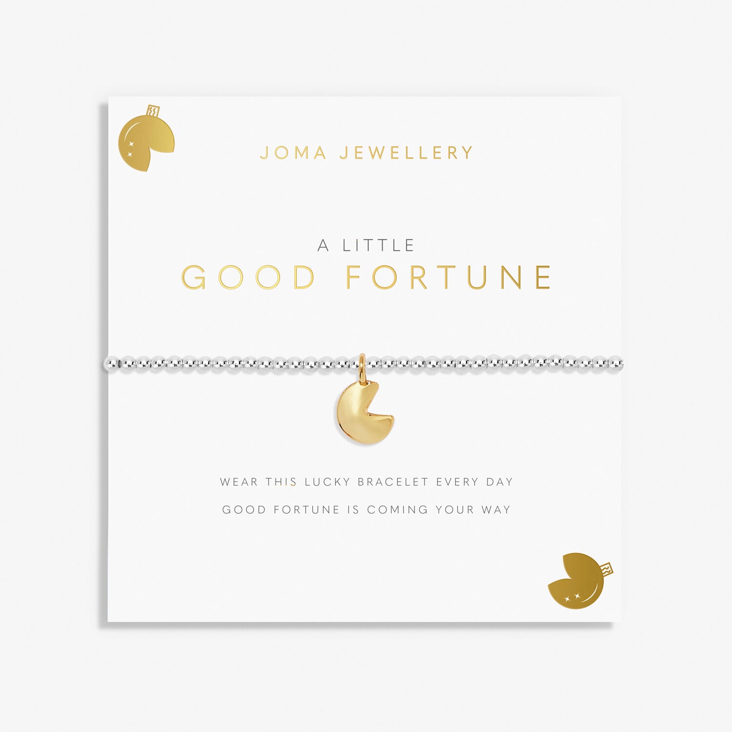 Joma Jewellery A Little 'Good Fortune' Bracelet In Silver And Gold Plating |More Than Just A Gift