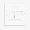 Joma Jewellery A Little 'Happy Birthday Auntie' Bracelet In Silver Plating |More Than Just A Gift