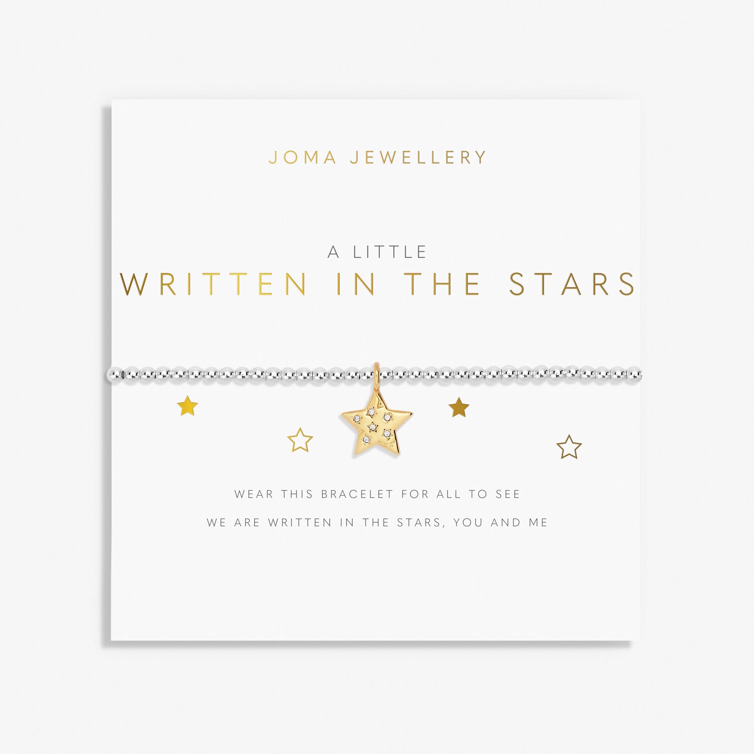 Joma Jewellery A Little 'Written In The Stars' Bracelet In Silver And Gold Plating |More Than Just A Gift