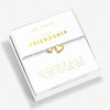 Joma Jewellery Boxed A Little 'Friendship' Bracelet In Silver And Gold Plating