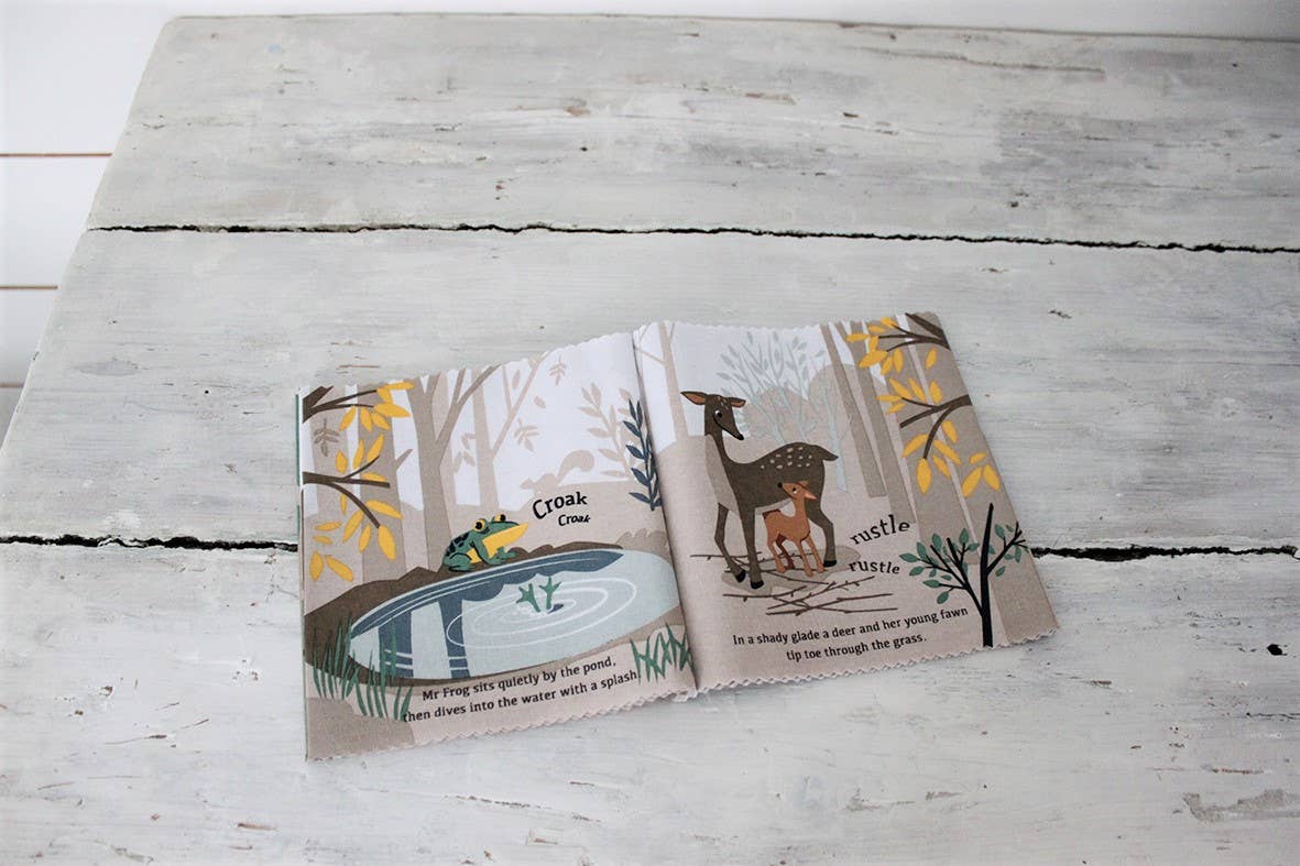 ThreadBear Design - ThreadBear Woodland Hush Rag Book