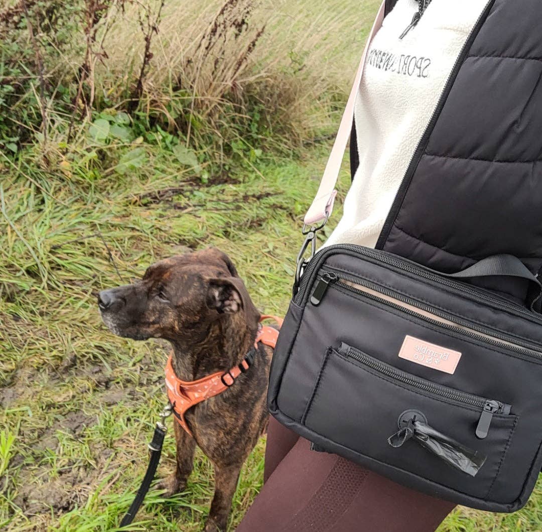 Bramble & Co - Dog Walking Bag - Black: Black Shoulder Strap