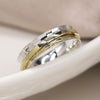 POM Sterling Silver Fine Brass Spinning Ring