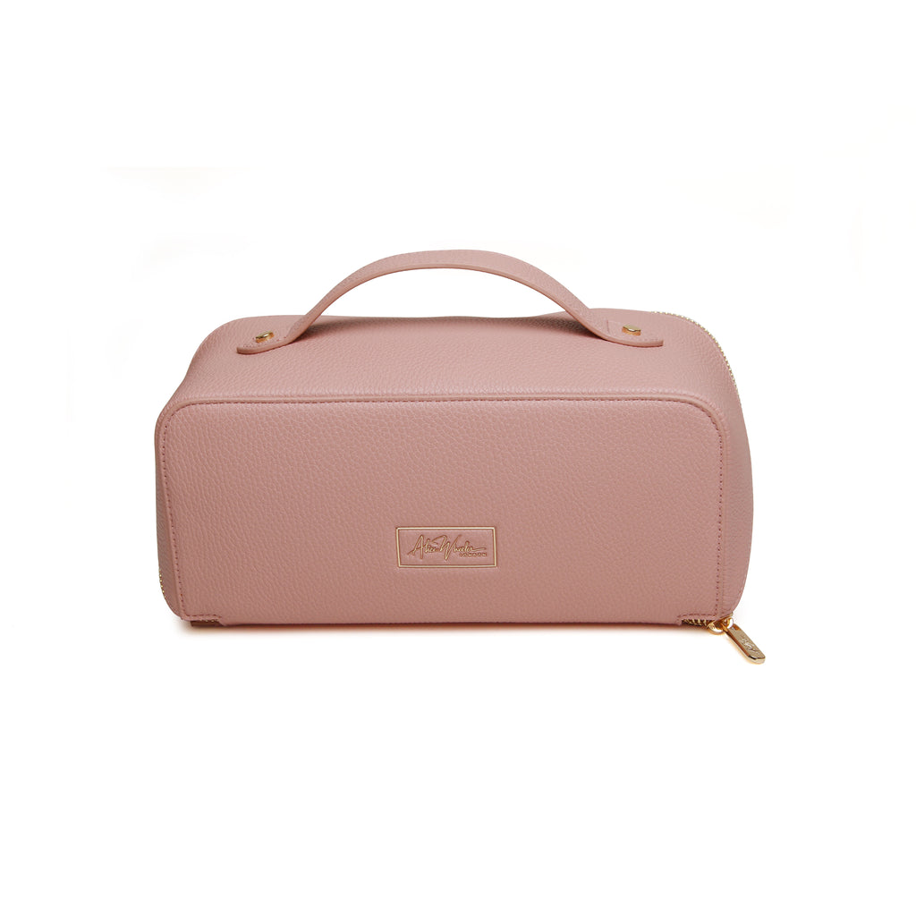 Alice Wheeler Pink Mini Train Case