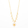 Mira Mira Multi and Large Pearl Gold Plated Stainless Steel Necklace