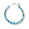 Carrie Elspeth Turquoise Millefiori Cubes Bracelet