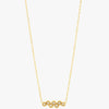 Mira Mira Sparkle Cluster Gold Plated Stainless Steel Necklace