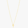 Mira Mira Cross Gold Plated Stainless Steel Necklace