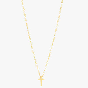 Mira Mira Cross Gold Plated Stainless Steel Necklace