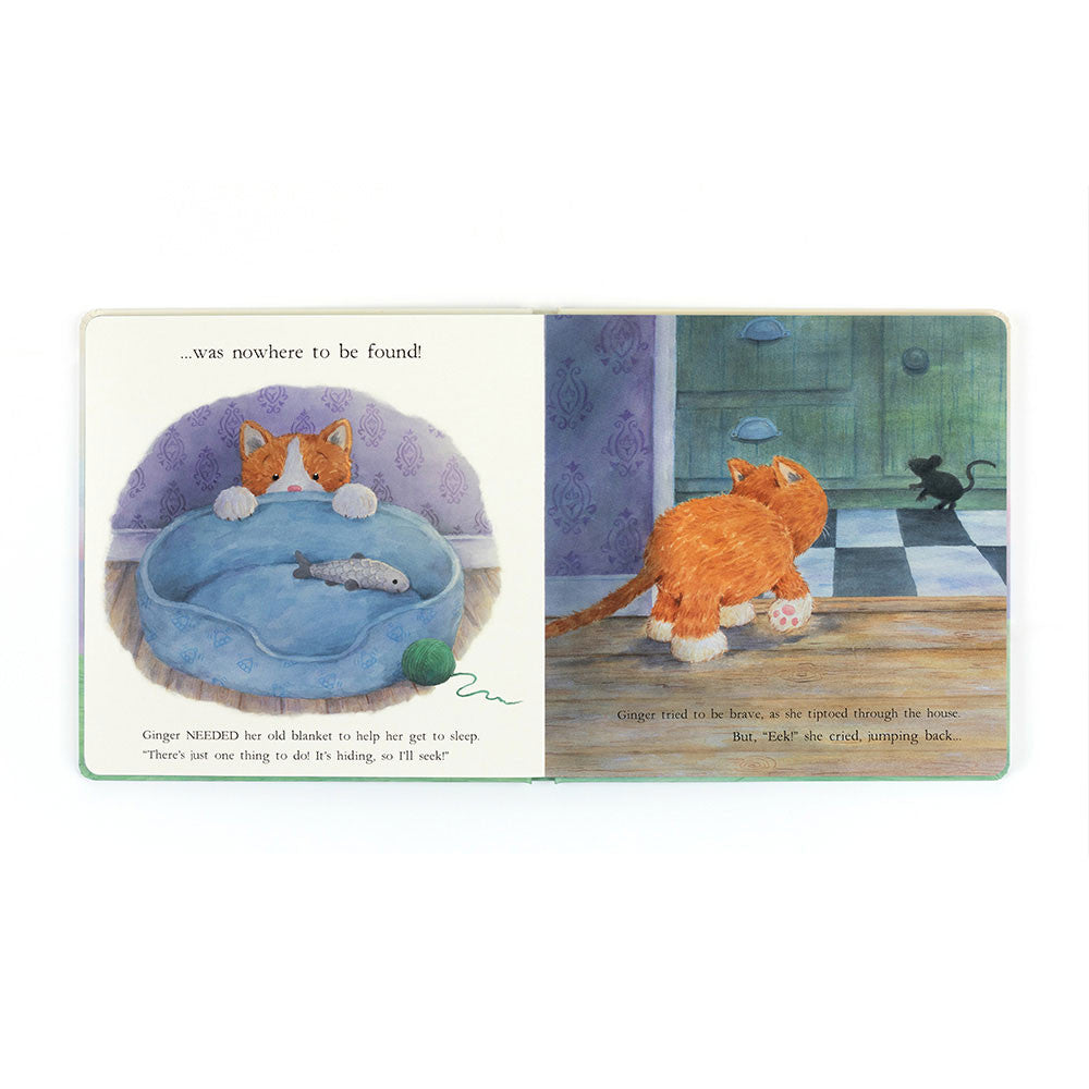 Jellycat Ginger, The Courageous Kitten Book