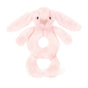 Jellycat Bashful Pink Bunny Ring Rattle