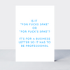 Quip Business Letter Card