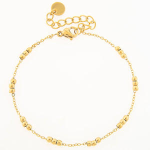 Mira Mira Seed Cluster Gold Plated Stainless Steel Bracelet