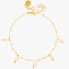 Mira Mira Pearl Drop Gold Plated Stainless Steel Bracelet