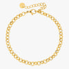 Mira Mira Circle Chain Link Gold Plated Stainless Steel Bracelet