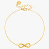 Mira Mira Infinity Gold Plated Stainless Steel Bracelet