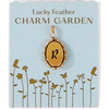 Lucky Feather - Charm Garden - Scalloped Initial Charm - Gold - R