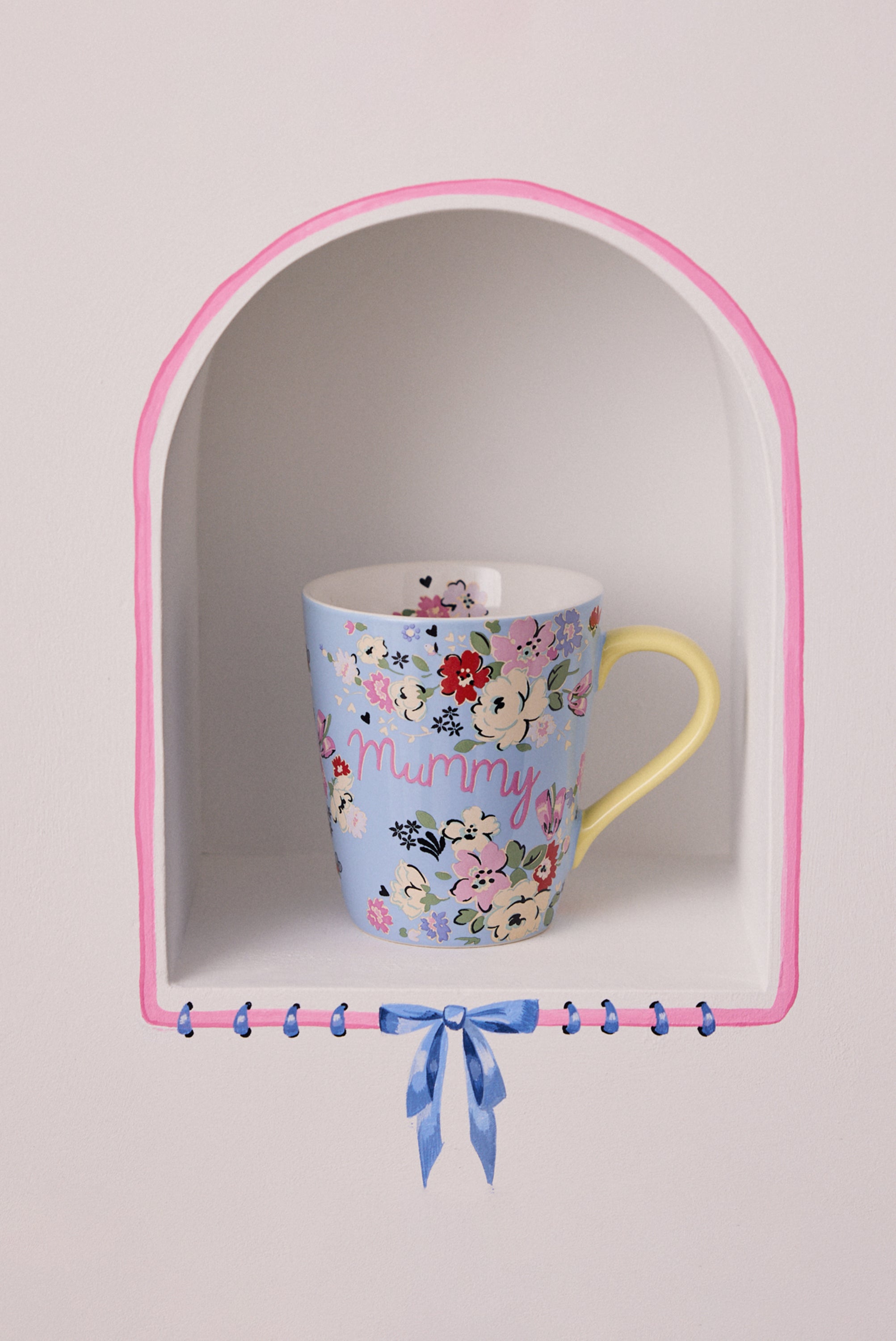 Cath Kidston Clifton Rose Blue 'Mummy' Stanley Mug