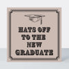 Vintage Icon Hats Off Graduation Card