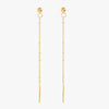 Mira Mira Ball Fine Drop Gold Plated Stainless Steel Earrings