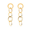 Miramira Circle Link Drop Gold Plated Stainless Steel Earrings