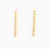 Mira Mira Ball Line Stud Gold Plated Stainless Steel Earrings