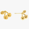 Mira Mira Cherry Stud Gold Plated Stainless Steel Earrings