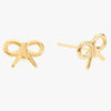 Mira Mira Bow Stud Gold Plated Stainless Steel Earrings