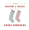 Holly Jolly Auntie & Uncle Christmas Card