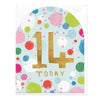 Whistlefish 14 Today Birthday Card