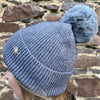 Zelly Pom Pom Hat Grey with Star