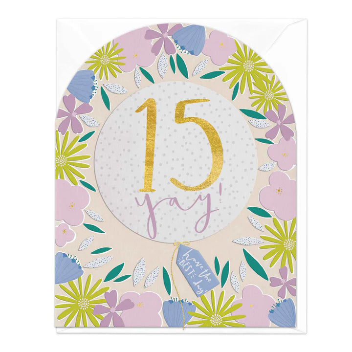 Whistlefish 15th Birthday Card